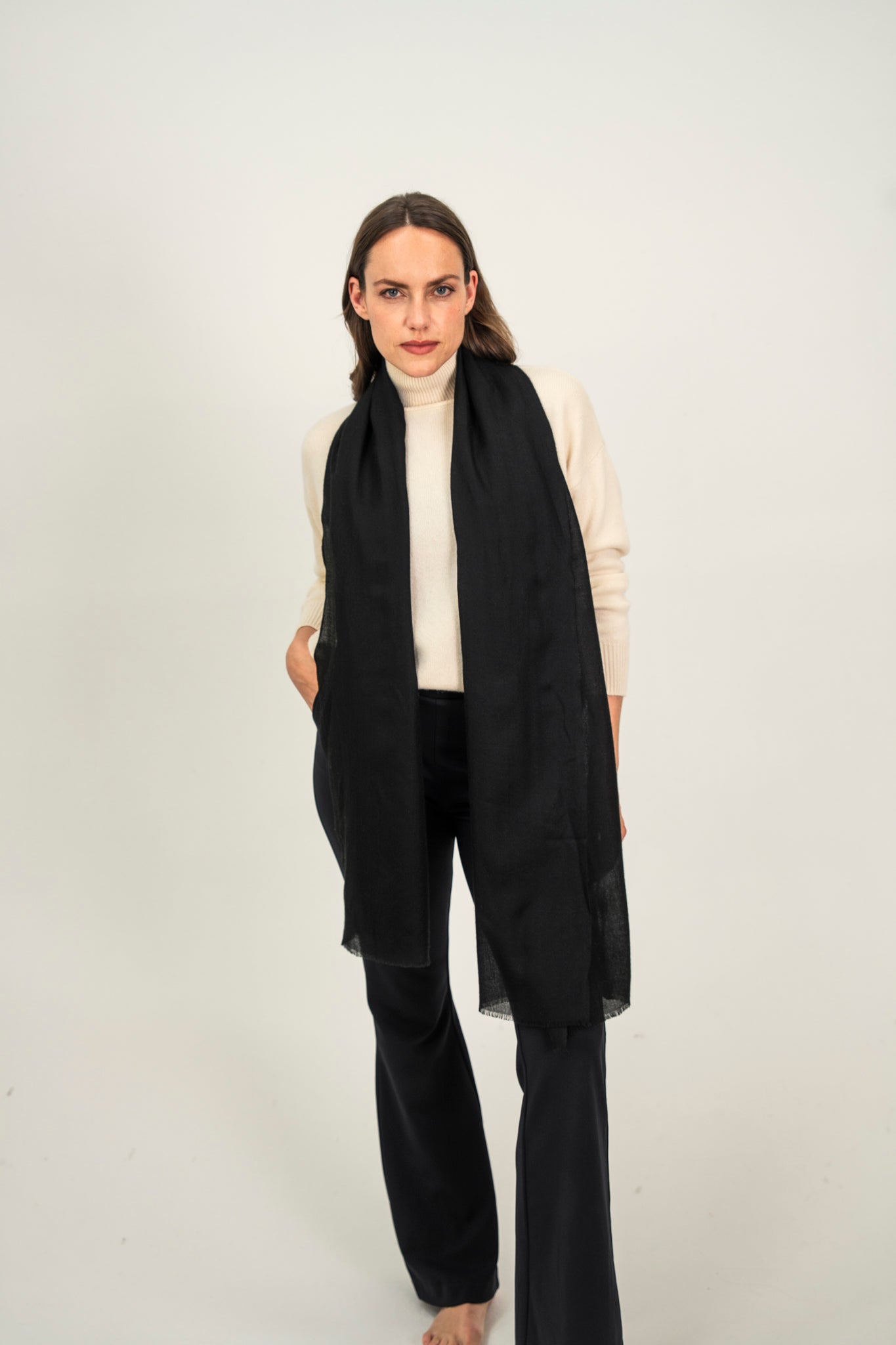 Pashmina Schal - The Breeze in Persian Black - Marici