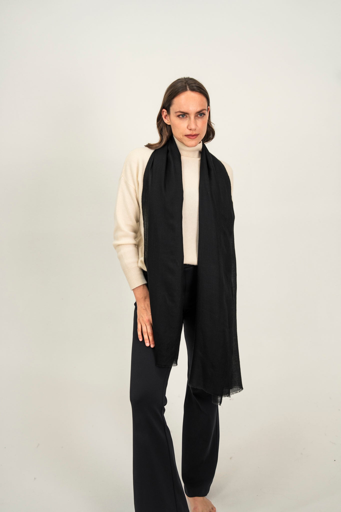 Pashmina Schal - The Breeze in Persian Black - Marici