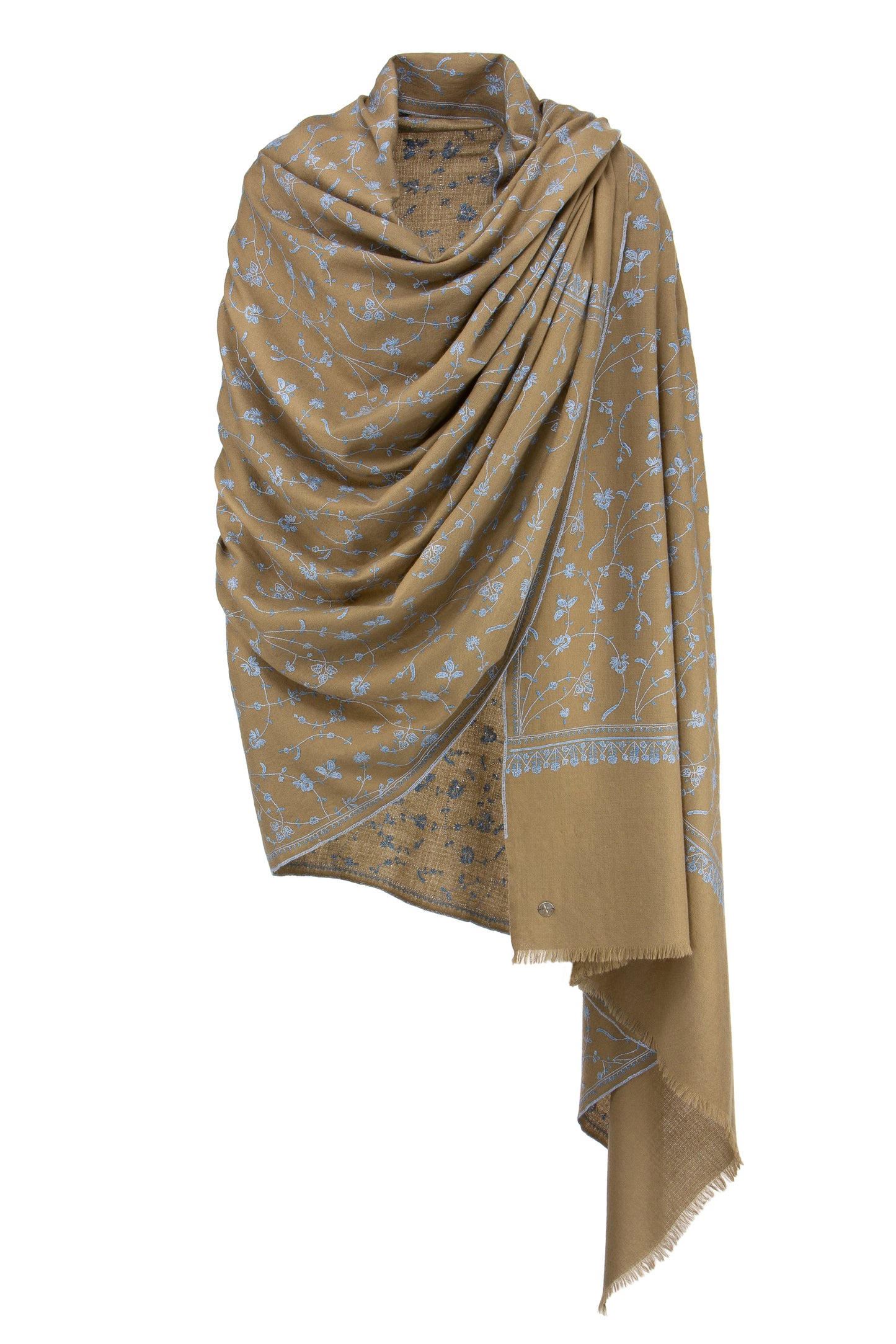 The Adorned Arctic Blossom | Pashmina