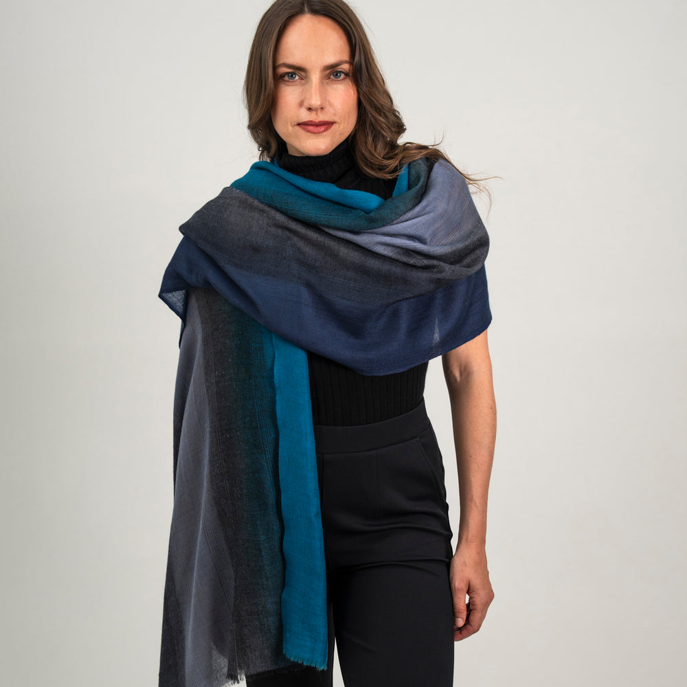 
                      
                        The Breeze Stripes Collection in Navy, Turquoise, Dusty Blue
                      
                    