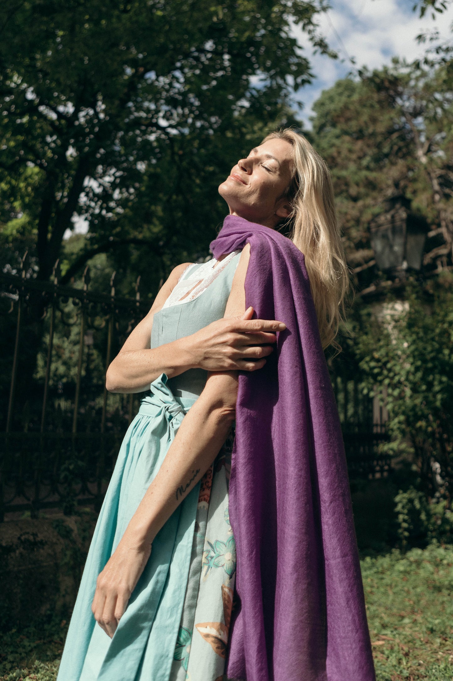 The Breeze in Autumn Amethyst I Pashmina