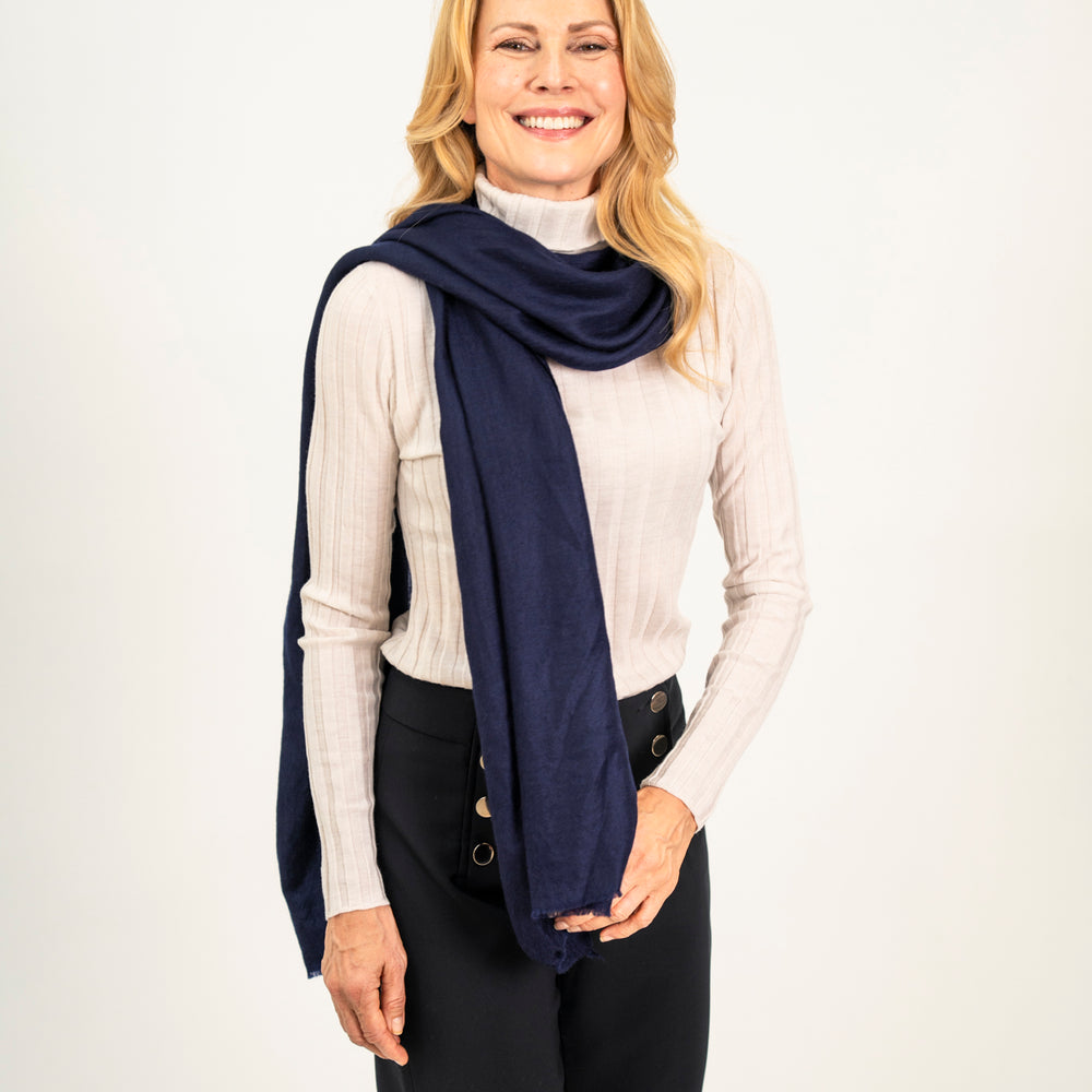 Pashmina Schal - The Breeze in Preppy Navy - Marici